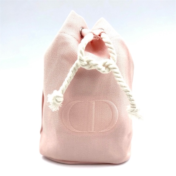 Dior Mini Pink Drawstring Bucket Bag - Picture 3 of 10
